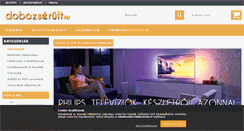 Desktop Screenshot of dobozserult.hu
