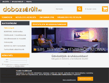 Tablet Screenshot of dobozserult.hu